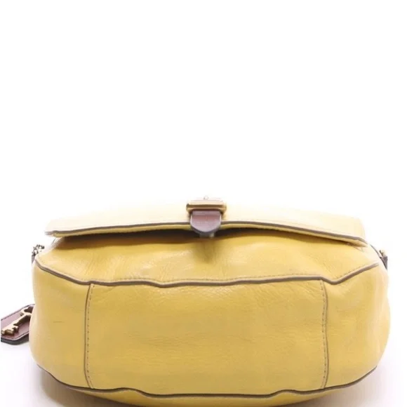 Yellow Leather Crossbody Bag - Picture 2 of 16